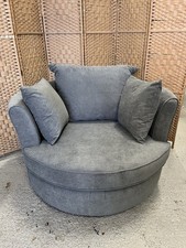 DFS Orka Swivel Loveseat Chair, Graphite RRP699