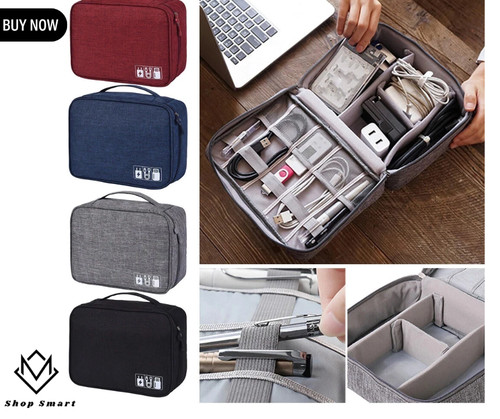 Travel cable organizer bag - travel,