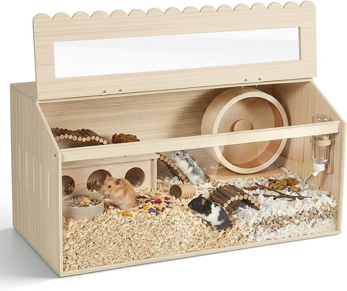 Wooden hamster cage 80cm - wooden,