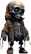 Skeleton Skull Ornament Cool