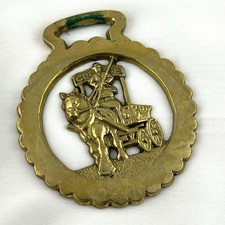 Brass Horse Medallion Vintage