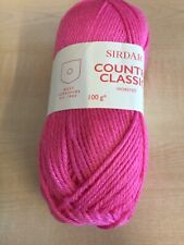 10 x 100g Sirdar Country Classic Worsted Aran Wool/Yarn for Knitting/Crochet