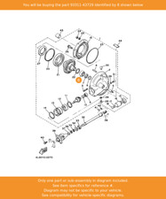 YAMAHA Bearing, 93311-43729