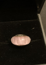 Genuine Pandora Ale 925 791608 Charm MURANO GLASS PINK FACETED SEA BEAD