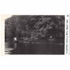 PEMBROKESHIRE Coracle Race at Cilgerran Plain Back RP Postcard #6, Unused