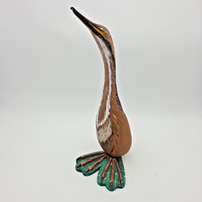 Heron Bird Hand Painted Gourd