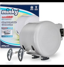 Retractable Duo Reel Washing Line, Grey, 2X15M, Packaging May Vary