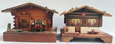 2x Vintage Swiss Chalet Music