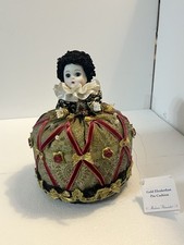 Vintage Madame Alexander Gold Elizabethan Pincushion Half Doll Sleep Eyes 25645