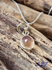 Sterling 925 Ametrine pendant with a sterling silver chain