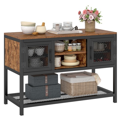 Industrial entryway table with - table,