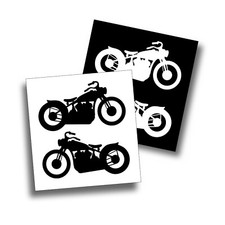 4X Motorcycle Bobber Decal