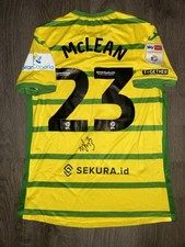 KENNY McLEAN Matchworn Shirt - Hull City v NORWICH CITY - 12/1/24 - VIDEO PROOF
