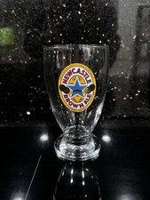 Newcastle Brown Ale Rare Collectible Half Pint Beer Glass. Never Used
