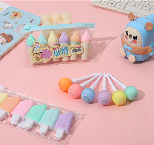 6pc novelty highlighters - , gift