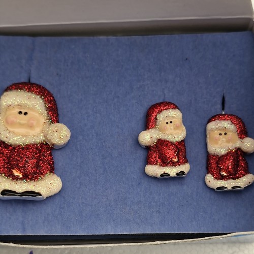 Vintage avon santa earrings - vintage,
