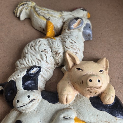 Vintage cast iron farmyard - iron,