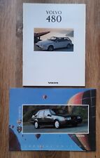 2 VOLVO 480 440 TURBO Car Sales Brochure 1993
