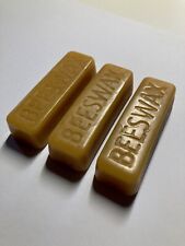 Organic English beeswax blocks x 3. Cosmetics, food wraps. 100% natural & pure.