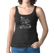  Rhinestone HAIR SALON - Crystal Ladies Vest - Hairdresser Beauty Salon