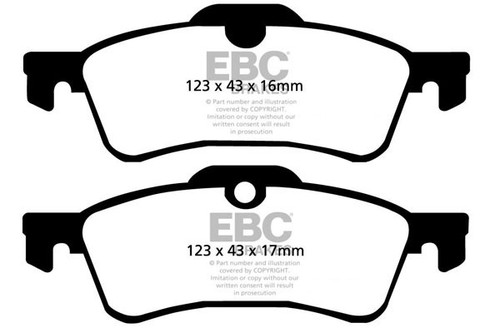 Ebc ultimax rear brake pads - ebc,