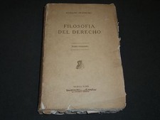 1928 FILOSOFIA DEL DERECHO BY