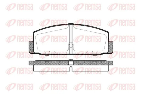Brake pads rear axle 0179 - brake,