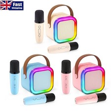 Kids Mini Karaoke Machine, Portable Karaoke Speaker With 2 Wireless Microphones