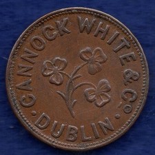 Unofficial Farthing Ireland Dublin Cannock White & Co (Ref. f0714)