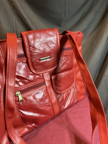 Red handbag shoulder bag with - bag,