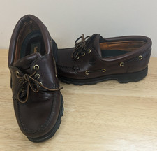 Timberland 3-Eye Classic Leather Boat/Deck Shoes. Brown. Size 8. Hardly worn.