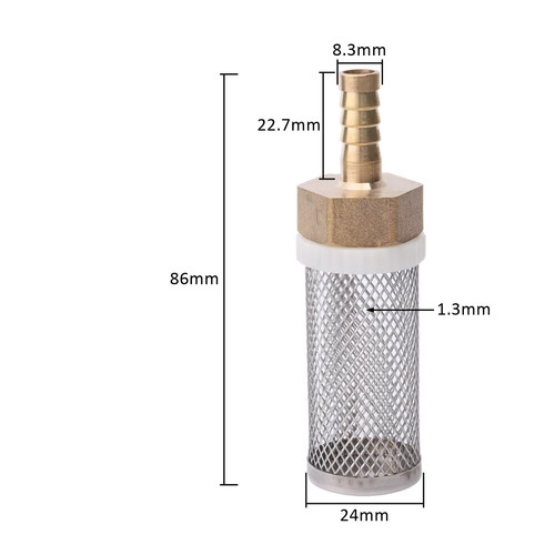 Brass hose sprayer filter - brass,