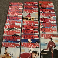 Liverpool home programmes x 26 ( season 2000/01)
