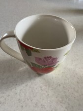 Cath Kidston Large White Fine China  Mug. Royal Roses Design by Churchill