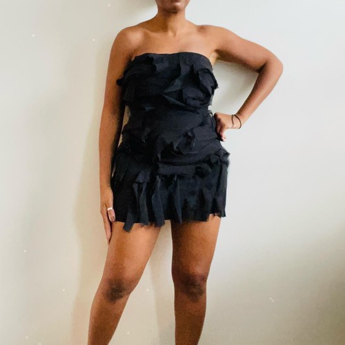 Zara black strapless dress - zara,