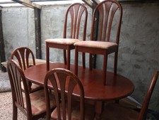 Mahogany Oval Extending Dining