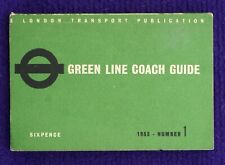 LONDON TRANSPORT GREEN LINE BUS GRAVESEND-WINDSOR MAP GUIDE TIMETABLE No.1  1953