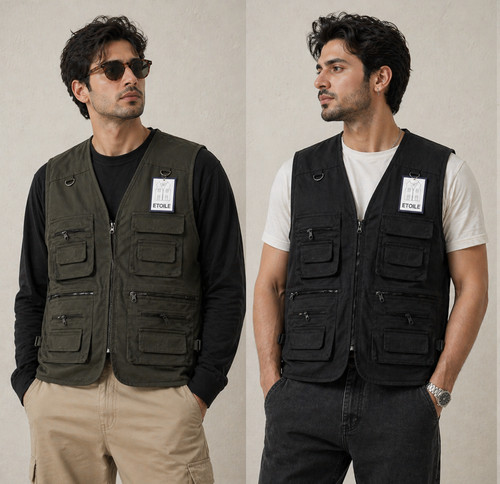 Mens vest waistcoat utility - mens,
