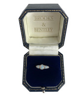 Opal and Diamond Ring 9ct Gold