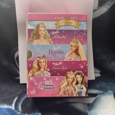 Barbie Princess Collection (U) 4 Disc DVD UK Release Genuine Fast 