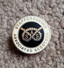 Staffordshire Associated Scooters Enamel Pin Badge - Retro 2.5cm approx