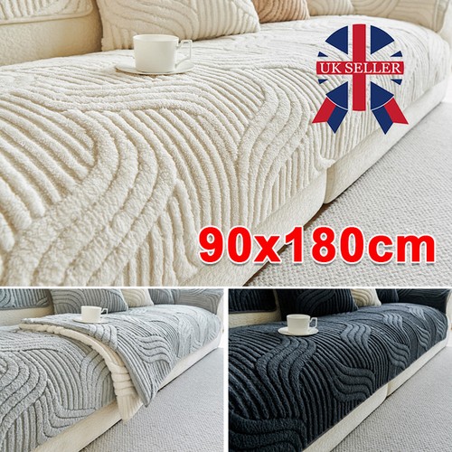 Thick plush sofa cover - plush,