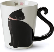 Black Cat Coffee Mug, 12 Oz
