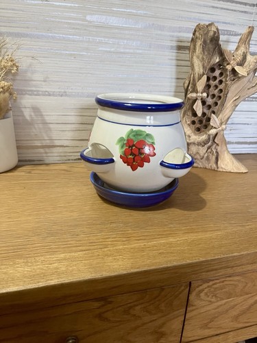 Vintage ceramic strawberry - ceramic,