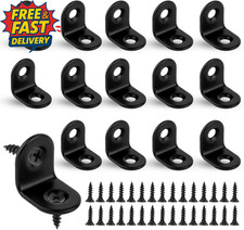 Small Angle Brackets, 16Pcs L Brackets, Stainless Steel Corner Bracket for Wood,