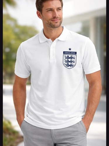 England three lions polo shirt - three,