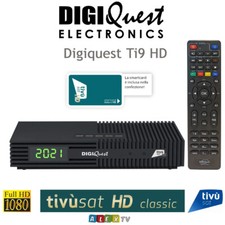 Tivusat Receiver Digiquest Ti9 Classic HD with Active Tivusat Card Italy