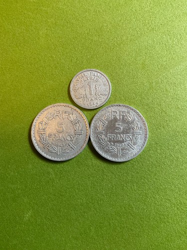 1945 1946c french francs - 1945, +