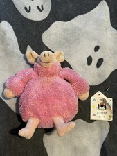Jellycat Poloneck Peeker Piggy Soft Toy Plus Tags, Rare Retired