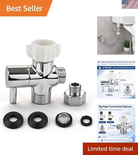 Bidet adapter with shut off - adapter,